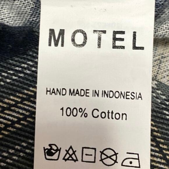 Urban Outfitters Motel Black Plaid Sleeveless Cami Camisole Mini A-Line Dress M - Picture 4 of 4